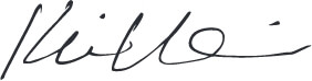 The hand written signature of Keith Witham